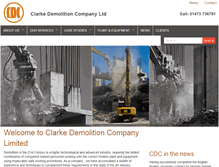 Tablet Screenshot of clarkedemco.com